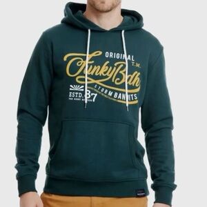 Funky Buddha Men's Green Hoodie